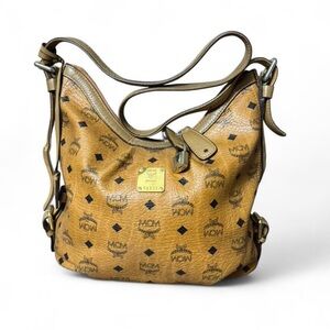 MCM Cognac Visetos Shoulder Bag, Cross body bag
